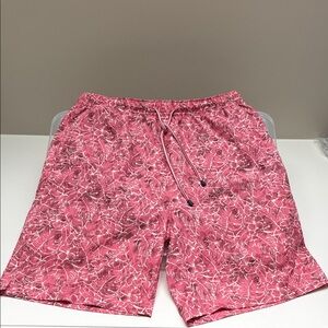 Peter Millar Men's Swim Trunks and White Size Large